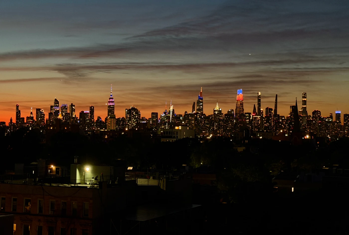 A photo taken by Jacob Padilla. Location: Knicks win, NYC